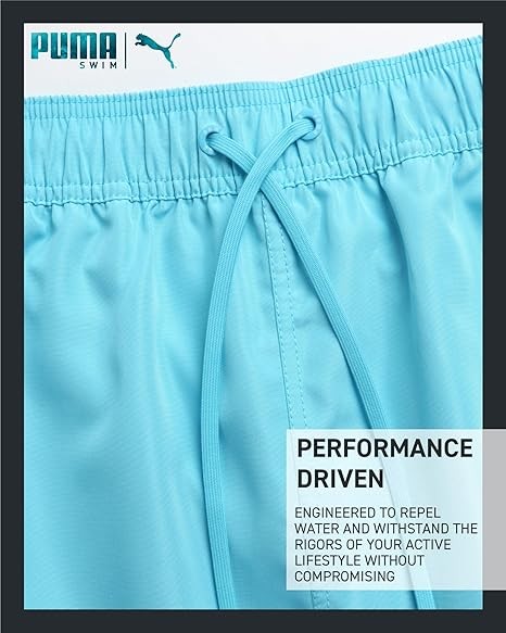 PUMA Men's Bathing Suit - Quick Dry Swimsuit Trunks with Mesh Compression Liner - 8" Inseam Swimwear (S-XL)