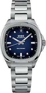 MIDO Multifort TV 35 - Swiss Automatic Watch for Men & Women - Blue Dial - Case 35mm - M0493071104100