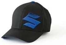Suzuki "S" Logo 3D Gradiation Embroidered Flexfit Hat Black & Blue Large/XLarge