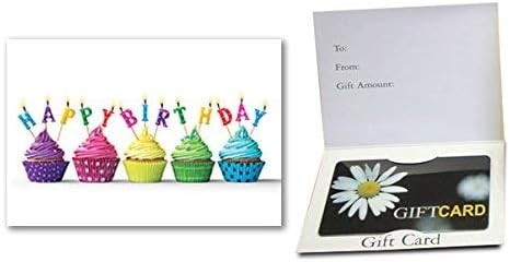 Gift Card Holder - Happy Birthday, Cupcakes (100 Pack)