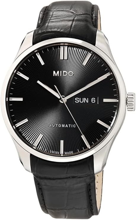 MIDO Belluna Sunray - Swiss Automatic Watch for Men - Black Dial - Case 42.5mm - M0246301605100