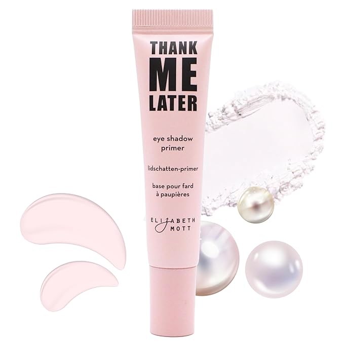 Elizabeth Mott Thank Me Later Eye Primer - Long-Lasting, Eyeshadow Primer Base for Oily Lids & Crease-Free Wear - Smudge-Proof, Lightweight, Cruelty-Free - 10g
