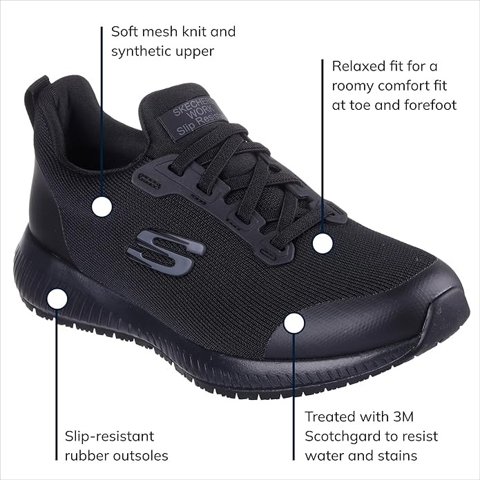 Skechers Women's Squad Sr Food Service Shoe