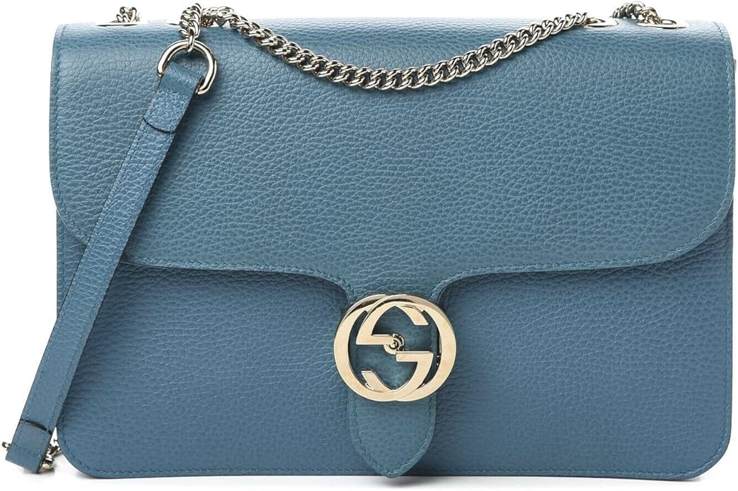 Gucci Emily Micro GG Guccissima Black Leather Shoulder Handbag Bag New