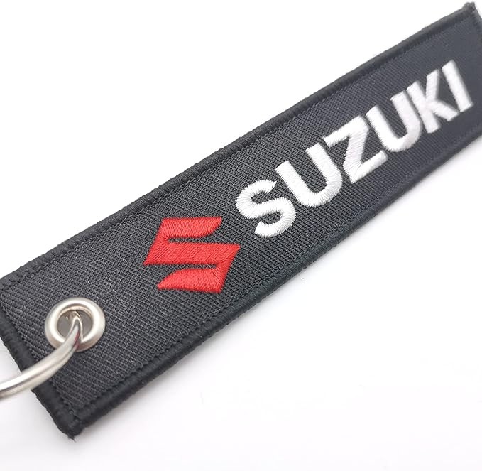 MELD Motorcycle Key Tag Embroidered Keychain Key Ring Motorcycles Bike Biker Key Chain for Suzuki Car Auto Accessories