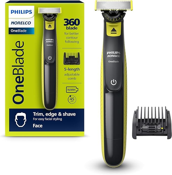 Philips Norelco OneBlade Intimate, Designed for Pubic Grooming, Trim & Shave with Extra Skin Protection, Waterproof, Model QP1924/70
