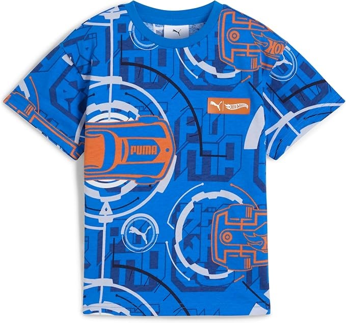 PUMA Boys' Hot Wheels Relaxed Cotton Graphic T-Shirt