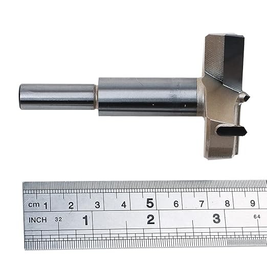 AUTOTOOLHOME 2" Forstner Bit Carbide Tipped Auger Drill Bit Woodworking Boring Bits Drilling for Wood Door Window Hinge Hole Saw 50mm Wood Cutter